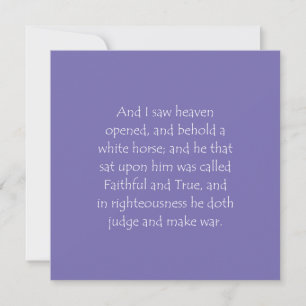 Scripture Quote Revelation 19 11 Invitation