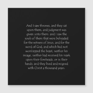 Scripture Quote Revelation 20 4