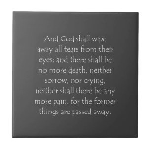Scripture Quote Revelation 21 4 Tile