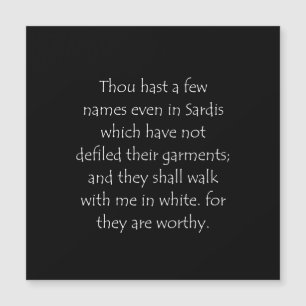 Scripture Quote Revelation 3 4