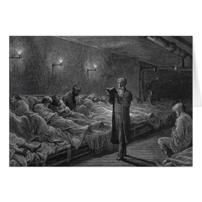 Scripture Reader in a Night Refuge (Front Horizontal)