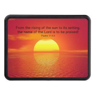 Scripture Sun Trailer Hitch Cover