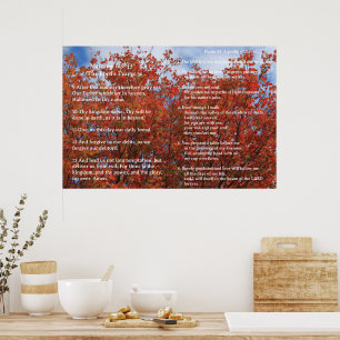 Scripture Template,  Psalm 23, The Lord's Prayer Poster