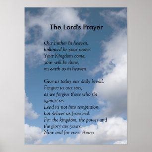 Scripture Template - The Lord's Prayer Poster