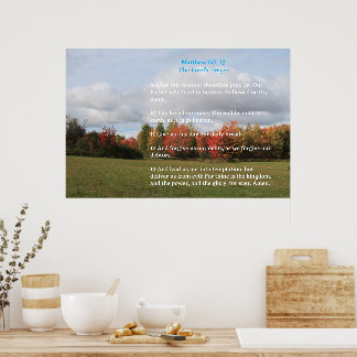 Scripture Template,  The Lord's Prayer Poster