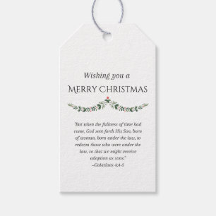 Scripture-themed Christmas Gift Tags