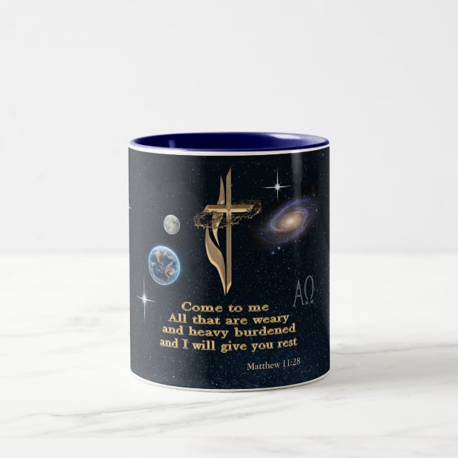Scripture Two-Tone Coffee Mug (Center)
