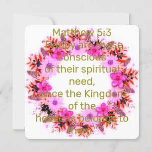 Scripture Verse Spiritual Matthew Kingdom