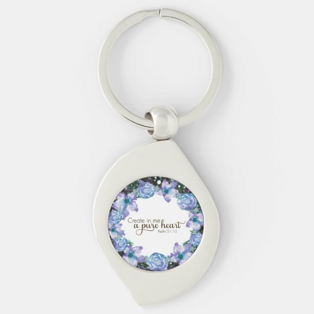 Scripture Verse Spiritual Message Kingdom Keychain (Front)