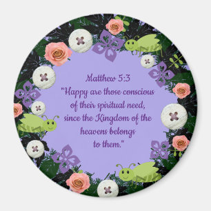 Scripture Verse Spiritual Message Kingdom Magnet