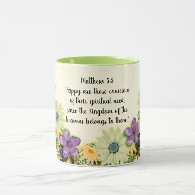 Scripture Verse Spiritual Message Kingdom Mug (Center)