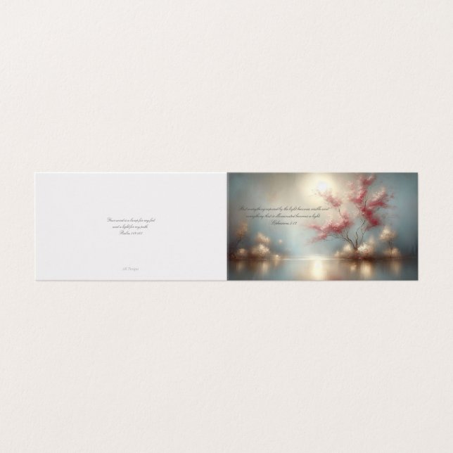 Scripture Verses, Encouragement - Folded Card  (Outside Unfolded)