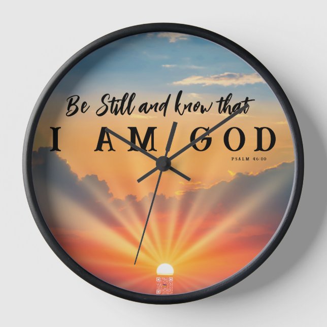 Scripture Wall Clock  (Front)
