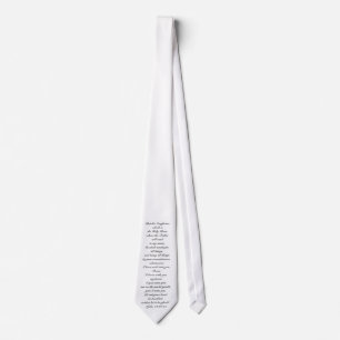 Scripture Wear tie, white - John 14:26-27 Tie