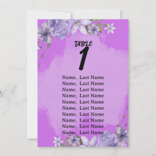 Scripture Wedding Seating Chart Card