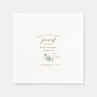 Scripture What God Has Joined Wedding Napkins