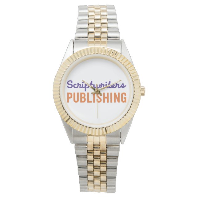 Scriptwriters Publishing Orange/Purple Watch (Front)