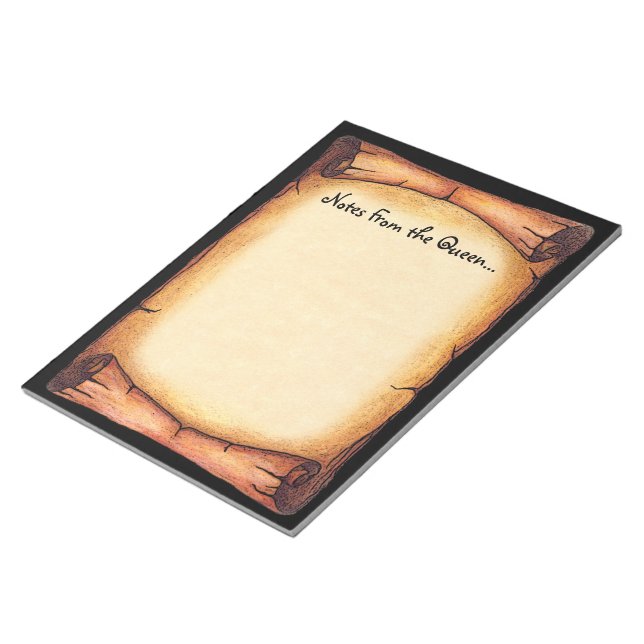 Scroll Border Notepad (Angled)