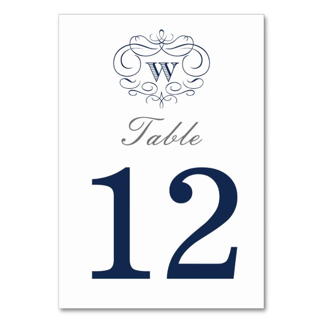Scroll Frame Table Number (Front)