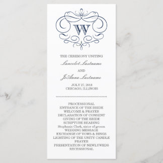 Scroll Frame Wedding Program