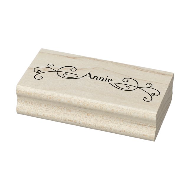 Scroll Frame Wood Art Stamp (Stamp)