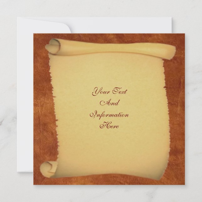 Scroll Invitation (Front)