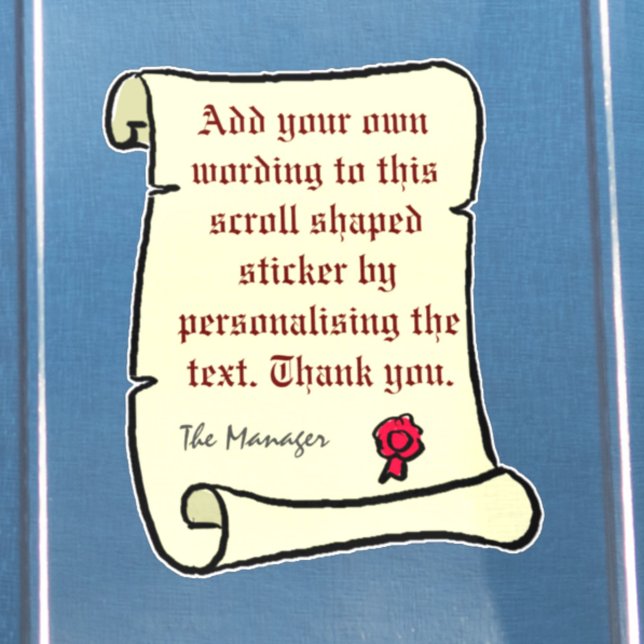 Scroll Parchment with Old Style Text. Large (Creator Uploaded)