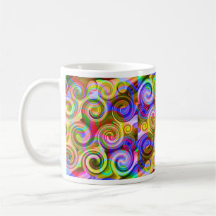 Scroll Pastel geometrical abstract Coffee Mug