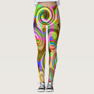 Scroll Pastel geometrical abstract  Leggings
