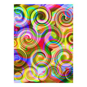 Scroll Pastel geometrical abstract Photo Print