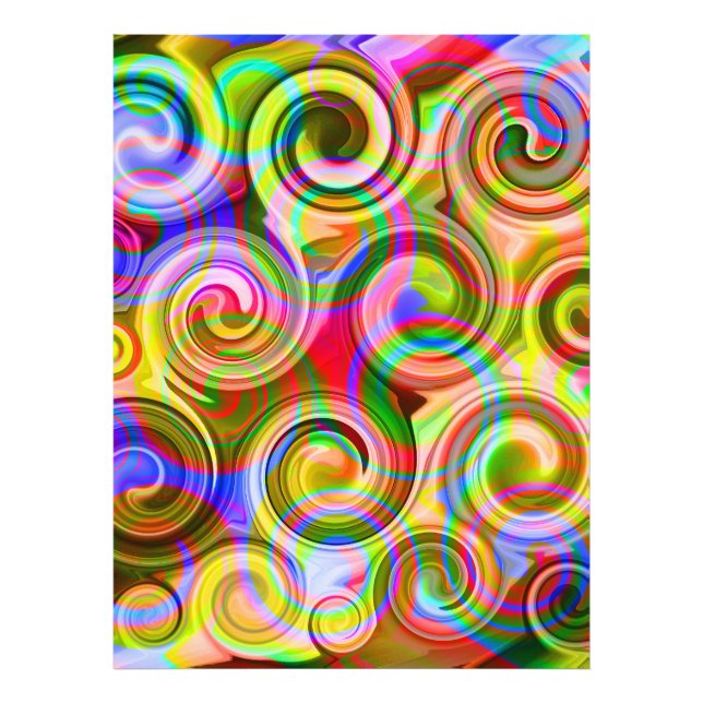 Scroll Pastel geometrical abstract   Photo Print (Front)