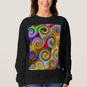 Scroll Pastel geometrical abstract Sweatshirt