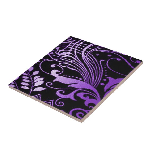 Scroll purple tile (Side)