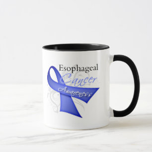 Scroll Ribbon Esophageal Cancer Awareness Mug