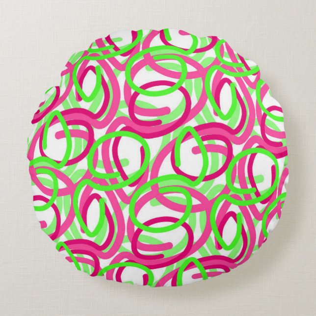 Scroll Round Pillow (Front)