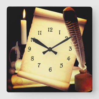 Scroll Square Wall Clock
