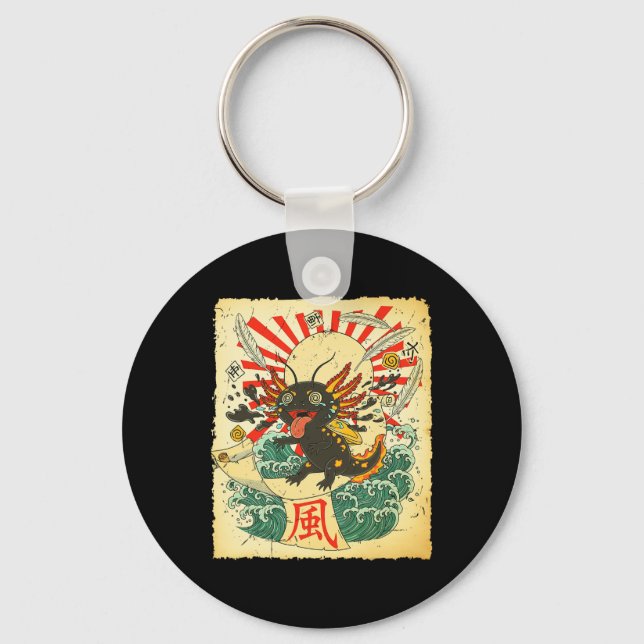 Scroll-surfing Firefly Screwll  Keychain (Front)