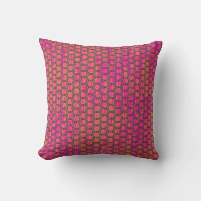 Scrolled Frames Pattern Outdoor Pillow (Front)