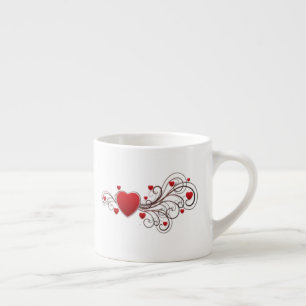 Scrolled Heart Espresso Cup