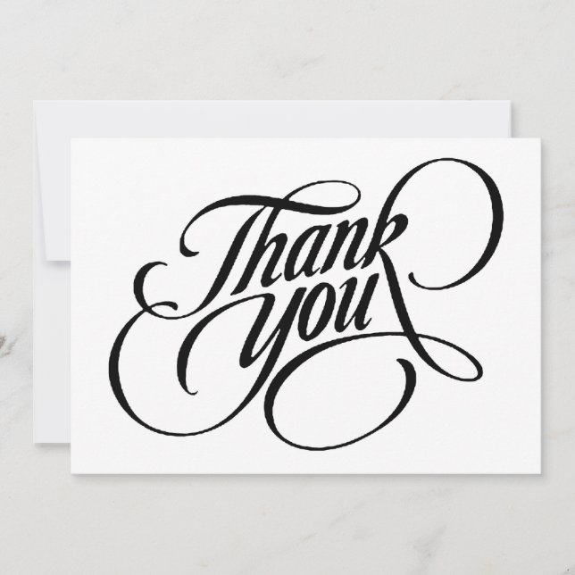 Scrolled thank you card (Front)