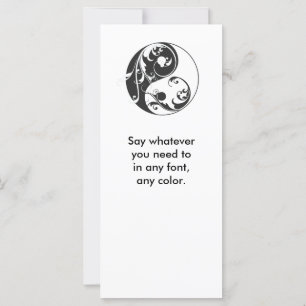 Scrolling Yin Yang Symbol (black)