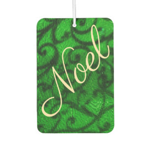 Scrollwork Green  Air Freshener