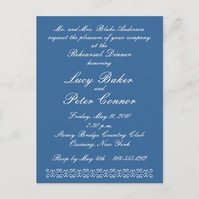 Scrollwork Invite (Customizable) (Front)