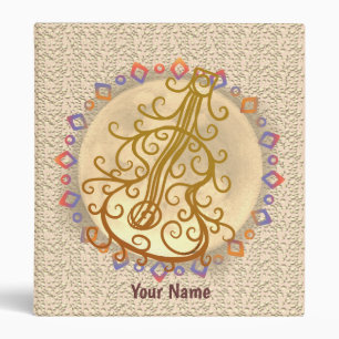 Scrolly Guitar binder