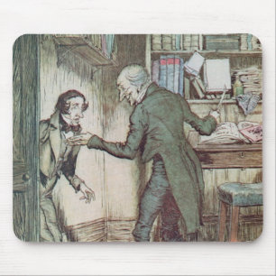 Scrooge and Bob Cratchit Mouse Pad