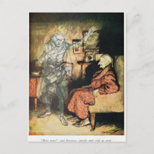 Scrooge and The Ghost of Marley Postcard