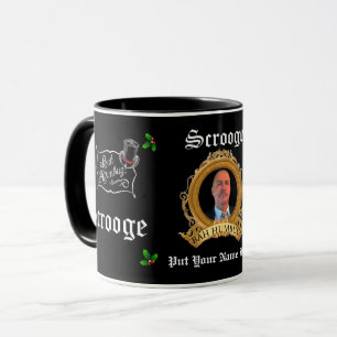 SCROOGE Antiqued Image/Text Personalized Christmas Mug