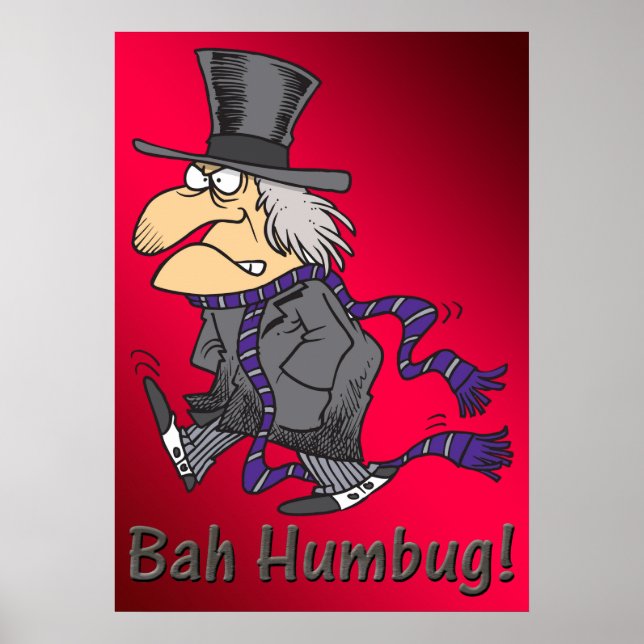 Scrooge & Bah Humbug Poster (Front)