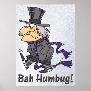 Scrooge & Bah Humbug Poster