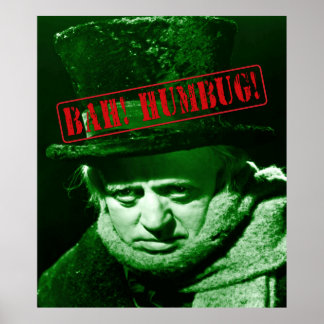 Scrooge Bah Humbug ! Poster et design d'art mural